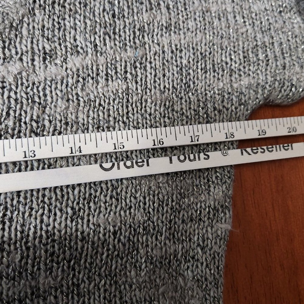 American Eagle Tunic Sweater Womens Beige Deep V Neck Knit Cottagecore Y2K New - Picture 14 of 15